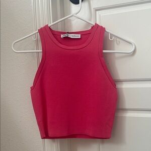 Zara Vibrant Pink Crop Top